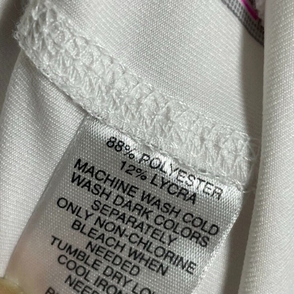 Lucky in Love Size XL Mini Skort Skirt White Tiered - Picture 5 of 6